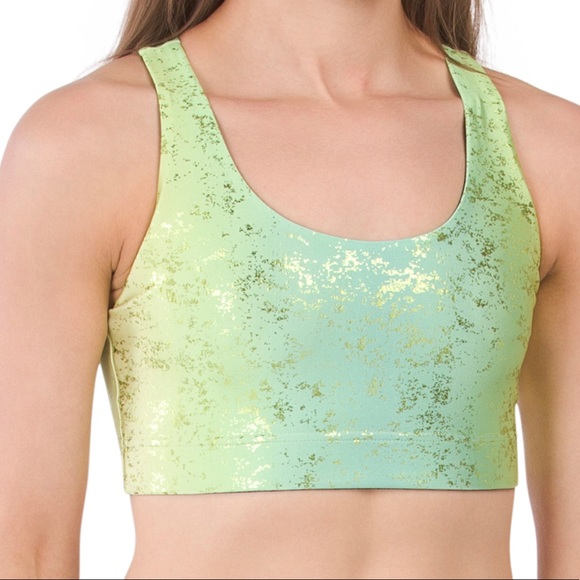 NWT Terez Fantasy Balayage Foil-Print Sports Bra* - Picture 7 of 9